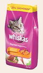 Whiskas 5 кг./Вискас сухой корм для кошек Вкусные подушечки с паштетом Аппетитное ассорти с курицей, уткой и индейкой