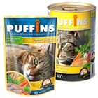 Puffins 400 гр./Пуффинс консервы для кошек Сочные кусочки курицы в желе