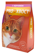 ProXвост 350 гр./Про Хвост сухой корм для кошек с кроликом