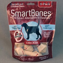 SmartBones//косточки для собак с курицей маленькие 11 см (6 шт)