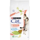 Cat Chow Sensitive 15 кг./Кет Чау сухой корм для кошек с чувствительным пищеварением и чувствительной кожей с лососем и рисом