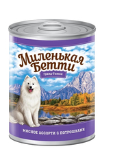 Миленькая Бетти Гранд-Титон консервы для собак  400 гр.Мясное ассорти с потрошками в желе