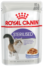 Royal Canin Sterilised 85 гр./Роял канин консервы в фольге для стерилизованных кошек в желе