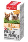 Витатрин//лечение гиповитаминозов A, D3, Е для кошек и собак 20 мл