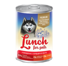 Lunch for pets Premium 850 гр./Консервы для собак Говядина с сердцем в желе