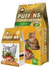 Puffins 400 гр./Пуффинс сухой корм для кошек Вкусная курочка