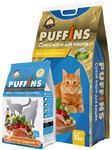 Puffins 400 гр./Пуффинс сухой корм для кошек Микс курочка & рыбка