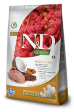 Farmina N&D Dog Quinoa Skin&coat Quail 2,5 кг./Фармина сухой корм для собак Перепел, киноа, кокос и куркума. Здоровье кожи и шерсти
