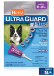 Hartz UltraGuard Plus Flea & Tick Drops Н10872//Хартс капли от блох, блошиных яиц, клещей, комаров для собак и щенков 13-27 кг