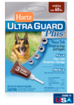 Hartz UltraGuard Plus Flea & Tick Drops Н10873//Хартс капли от блох, блошиных яиц, клещей, комаров для собак и щенков свыше 27 кг