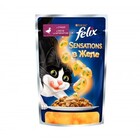 Felix 85 гр./Феликс консервы в фольге для кошек утка шпинат