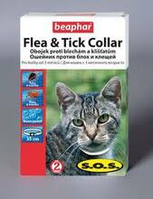 Beaphar SOS//Беафар ошейник от блох и клещей для кошек 35 см