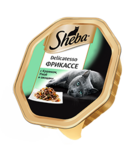 Sheba Delicatesso 85 гр./Шеба Деликат консервы для кошек с кроликом, уткой и овощами