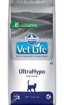 Farmina Vet Life UltraHypo 400 гр./Фармина диетический сухой корм для кошек при неблагоприятной реакции на пищу (пищевая аллергия и/или пищевая непереносимость).