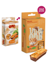 Little One/Литл Ван Бисквиты для декоративных животных с морковью и шпинатом