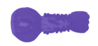 Игрушка Mr.Kranch для собак Гантель дентальная с пищалкой 22 см фиолетовая с ароматом сливок/000529