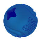 Игрушка Mr.Kranch для собак Мяч 6,5 см синий с ароматом курицы/001115