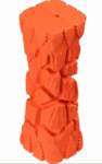Игрушка Mr.Kranch для собак Палочка с пищалкой 16 см оранжевая с ароматом бекона/000407