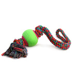 TRIOL /Игрушка для собак Верёвка с петлей, 2 узла и мяч d65/450мм/12111029