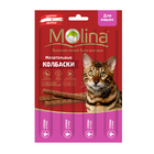 Molina 20 гр./4*5 гр./Молина Жевательные колбаски для кошек Курица и утка