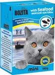 Bozita mini 190 гр./Бозита консервы для кошек Морской коктейль кусочки в соусе