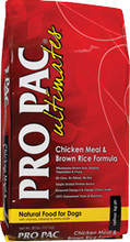 Pro Pac Ultimates Natural Chicken Meal & Brown Rice Formula 12 кг./Про Пак Сухой корм для собак мелких и средних пород