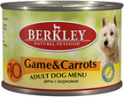 Berkley 200 гр./Беркли консервы  для собак дичь с олениной и коричневым рисом