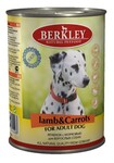 Berkley 400 гр./Беркли консервы  для собак ягненок с морковью