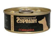 Четвероногий Гурман GOLDEN LINE 100 гр./Консервы для собак Говядина в желе