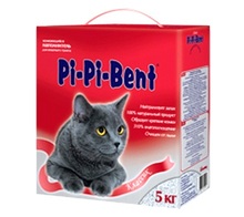 Pi-Pi-Bent Classic 5 кг./Наполнитель комкующийся для кошек коробка