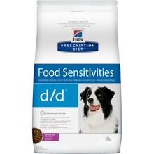 Hill's Prescription Diet d/d Food Sensitivities 12 кг./Хиллс сухой корм для собак для поддержания здоровья кожи и при пищевой аллергии утка и рис