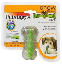 Petstages игрушка для собак "Хрустящая косточка" резиновая 12 см средняя (31002)