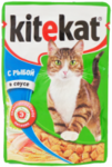Kitekat 85 гр./Китекет консервы в фольге для кошек с рыбой в соусе