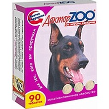 Доктор ЗОО//витамины для собак со вкусом говядины 90 таб.