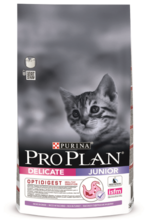 Pro Plan Junior Delicate 1,5 кг./Проплан сухой корм для котят с чувствительным пищеварением с индейкой