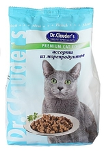 Dr. Clauder//сухой корм для кошек-Ассорти из морепродуктов 400 г