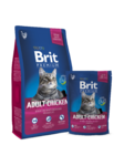 Brit Premium Cat Adult Chicken 300 гр./Брит Премиум сухой корм для кошек с курицей