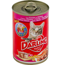 Darling 400 г//Дарлинг консервы для кошек гусь с почками