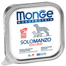 Monge Dog Monoprotein Solo 150 гр./Монж консервы для собак паштет из говядины