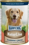 Happy Dog 400 гр./Хеппи Дог консервы для собак телятина рис
