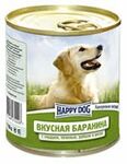 Happy Dog 750 гр. /Хэппи Дог консервы для собак Вкусная баранина с сердцем, печенью, рубцом и рисом