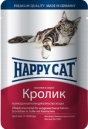 Happy Cat 100 гр./Хеппи Кет консервы  для кошек кролик в соусе