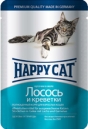Happy Cat  100 гр./Хеппи Кет консервы  для кошек лосось с креветками в желе в желе