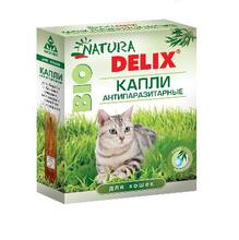 Natura Delix BIO//Деликс Био капли антипаразитарные для кошек 2 пипетки