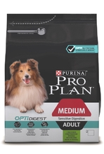 Pro Plan Adult  Sensitive Digestion 3 кг./Проплан сухой корм для собак чувствительных с ягненоком и рисом