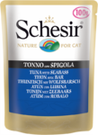 Schesir 100 гр./Шезир консервы для кошек тунец с морским окунем