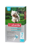 Advantix//капли для собак от 4 до 10 кг от блох и клещей 4*1 мл