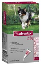 Advantix//капли для собак от 10 до 25 кг от блох и клещей 4*2,5 мл