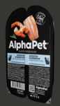 ALPHAPET SUPERPREMIUM кош конс 80 гр для стерилизованных кошек анчоусы и креветки