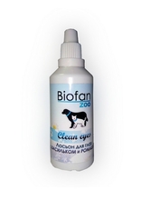 Biofan Zoo Clean eyes//очищающий лосьон для глаз животных с васильком и ромашкой 60 мл